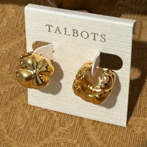 NEW TALBOTS clover earrings